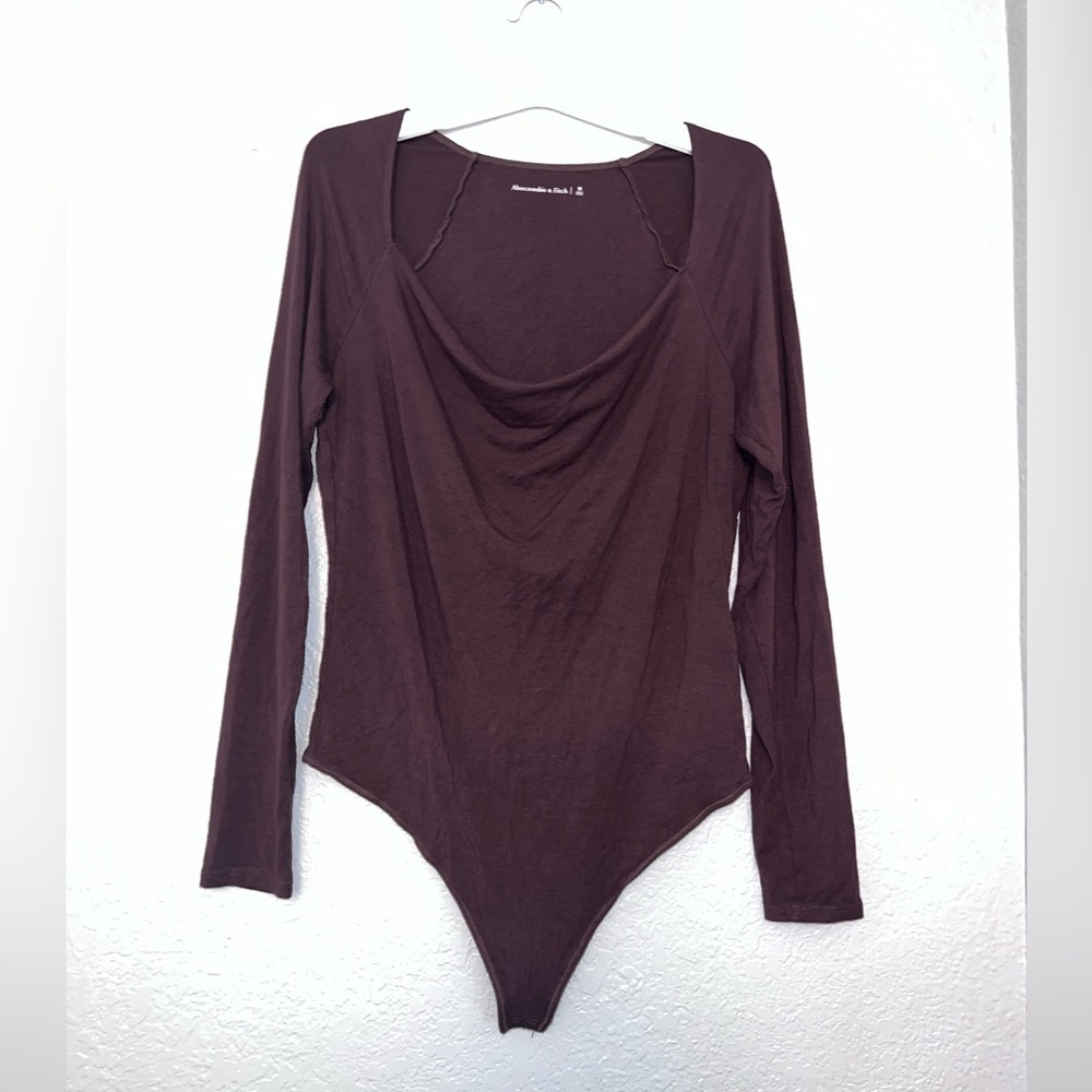 Abercrombie & Fitch Women Long Sleeve Top Bodysuit Thong